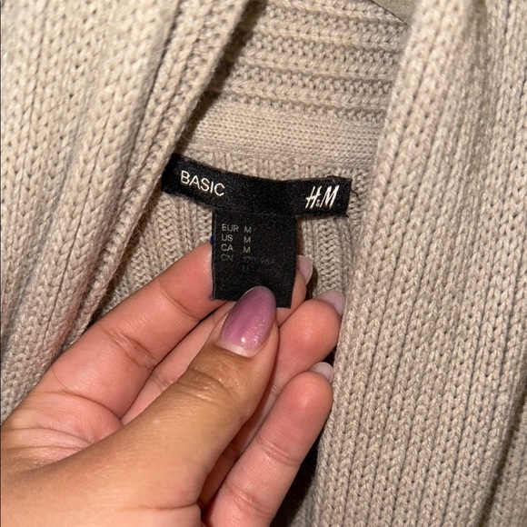 H&M Beige Ribbed Open Front Cardigan - Picture 2 of 2